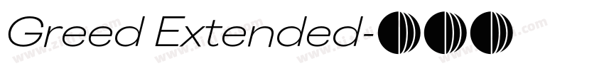 Greed Extended字体转换